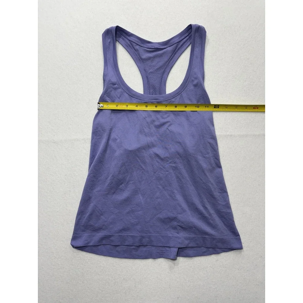 Lululemon Tank Womens Small Purple Racerback Seamless Knit Athletic Top
